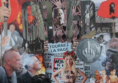Collages titled "Rêv'olution" by Nancy Cardinal, Original Artwork, Collages