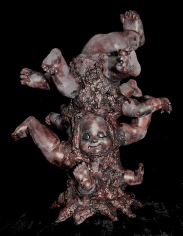 Le Jambier Sculpture intitulée "Le Jambier" par Nancy Cardinal, Œuvre d'art originale, Plâtre