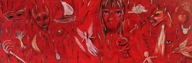 Malerei mit dem Titel "Le passage" von Nancy Cardinal, Original-Kunstwerk, Acryl