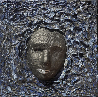 Sculpture intitulée "D'où viens-tu?" par Nancy Cardinal, Œuvre d'art originale, Papier mâché