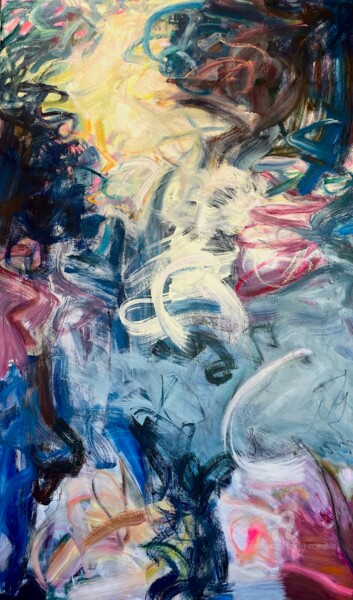 Картина под названием "Overflow" - Nancy J. Mclaughlin, Подлинное произведение искусства, Акрил