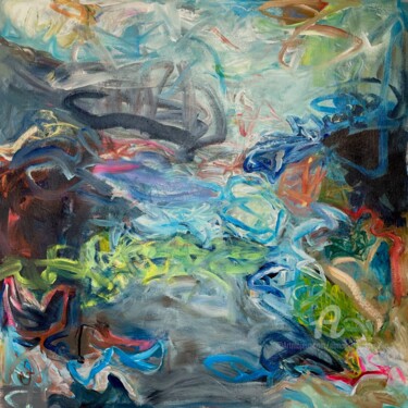 Картина под названием "Canyon’s End" - Nancy J. Mclaughlin, Подлинное произведение искусства, Акрил