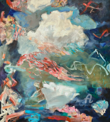 Картина под названием "Cumulus and the Wil…" - Nancy J. Mclaughlin, Подлинное произведение искусства, Акрил