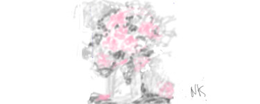 Grafika cyfrowa / sztuka generowana cyfrowo zatytułowany „fleurs suranées” autorstwa Nancy Krief, Oryginalna praca, 2D praca…