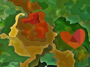 Arts numériques intitulée "ABSTRACTION 28523" par Nancy Lopez, Œuvre d'art originale, Travail numérique 2D
