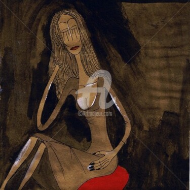 Pintura titulada "Eva H." por Nancy Van Reeth, Obra de arte original