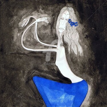 Malerei mit dem Titel "Svetlana" von Nancy Van Reeth, Original-Kunstwerk
