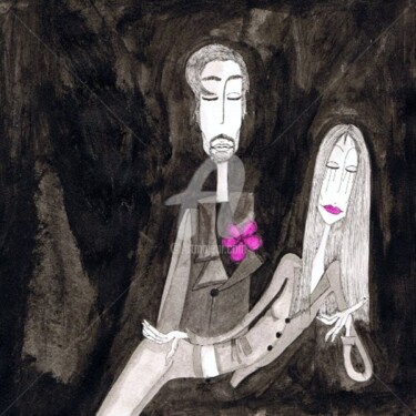 Pintura titulada "Catherine & Fred" por Nancy Van Reeth, Obra de arte original, Otro