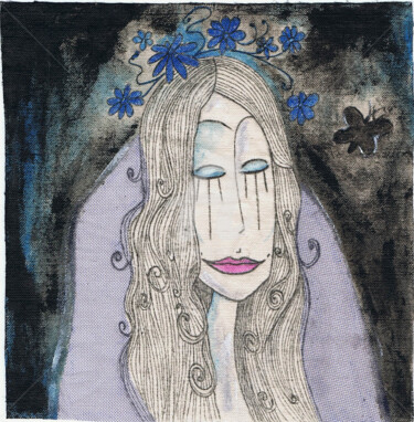 Картина под названием "Suaire mariée" - Nancy Van Reeth, Подлинное произведение искусства, Другой