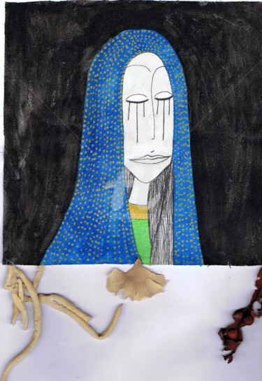 Картина под названием "Suaire Honorine" - Nancy Van Reeth, Подлинное произведение искусства, Другой