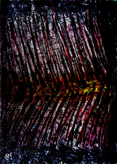 Painting titled "Dark Night Of The S…" by Nancy A-Mechrek, Original Artwork, Acrylic