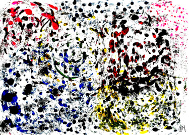 Pintura intitulada "Soul Fragmentation" por Nancy A-Mechrek, Obras de arte originais, Acrílico