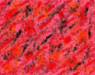 Painting titled "lava 11" by Nancy Forever, Original Artwork, Oil