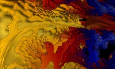 Digital Arts titled "lava flow" by Nancy Forever, Original Artwork, 3D Modeling