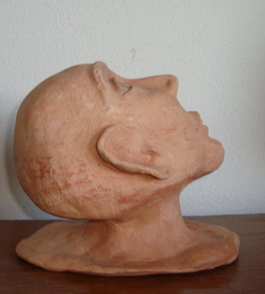 Escultura titulada "El observador" por Nancy Ordoñez  Del Villar, Obra de arte original, Cerámica