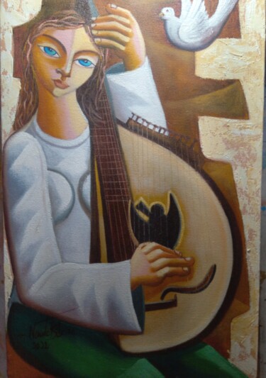 Pittura intitolato "Women Ucrânia" da Nando Ribeiro, Opera d'arte originale, Olio