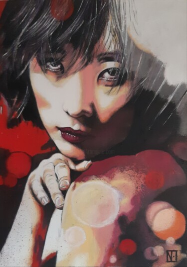 Peinture intitulée "PASSION" par Nanou, Œuvre d'art originale, Acrylique Monté sur Châssis en bois