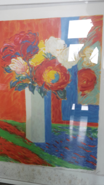 Peinture intitulée "fleurs aquarelle 65…" par Nadia Idbella, Œuvre d'art originale