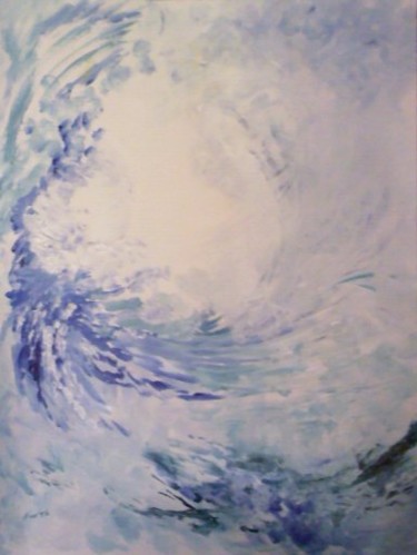 Peinture intitulée "vague à l'âme, trip…" par Nanou, Œuvre d'art originale