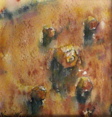 Peinture intitulée "boulons" par Nanou Marange, Œuvre d'art originale