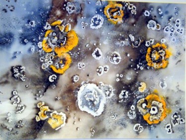 Peinture intitulée "champignons" par Nanou Marange, Œuvre d'art originale