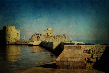 Fotografia intitolato "Sidon Sea Castle" da Naoki Takyo, Opera d'arte originale, Fotografia digitale
