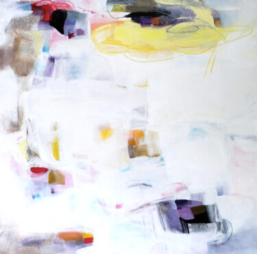 Malarstwo zatytułowany „Mirrored Lake XVII” autorstwa Naoko Paluszak, Oryginalna praca, Olej Zamontowany na Drewniana rama n…