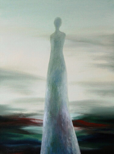 Painting titled "Who Are These Angel…" by Naoko Paluszak, Original Artwork, Oil
