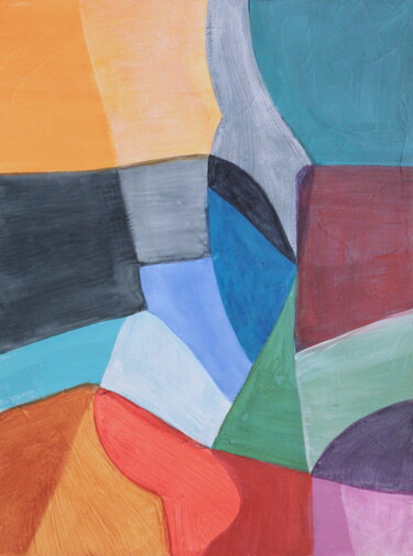 Malarstwo zatytułowany „Field of color - we…” autorstwa Naoko Paluszak, Oryginalna praca, Akryl Zamontowany na Drewniana ram…