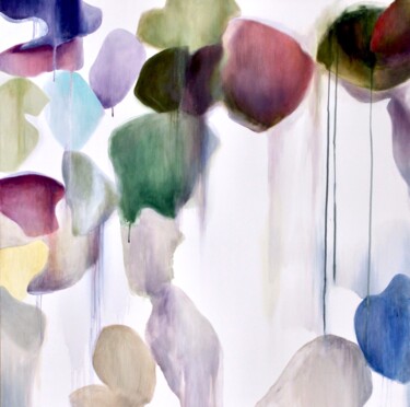 Картина под названием "Blossom Evolution X…" - Naoko Paluszak, Подлинное произведение искусства, Масло Установлен на Деревян…