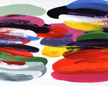 Peinture intitulée "Field of color VI" par Naoko Paluszak, Œuvre d'art originale, Acrylique Monté sur Châssis en bois