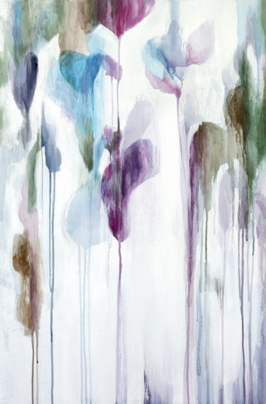 Pintura titulada "Blossom Evolution X…" por Naoko Paluszak, Obra de arte original, Oleo Montado en Bastidor de camilla de ma…