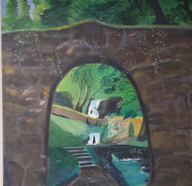 Painting titled "Journey to Inner Pe…" by Naomi Czupryna, Original Artwork, Acrylic