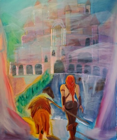 Pittura intitolato "Dreams of the Wild…" da Naomi Czupryna, Opera d'arte originale, Olio