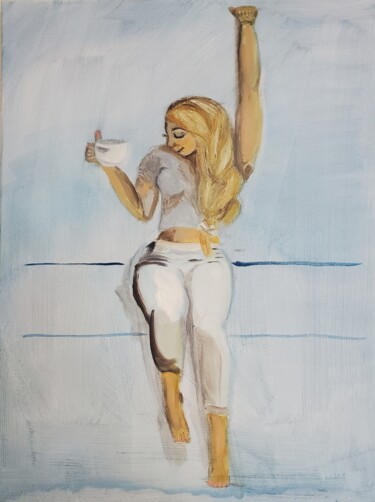 Malarstwo zatytułowany „Morning Wins” autorstwa Naomi Czupryna, Oryginalna praca, Olej