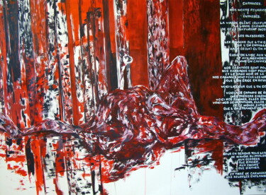 Peinture intitulée "Carnages I" par Naomi Dewdney, Œuvre d'art originale, Acrylique