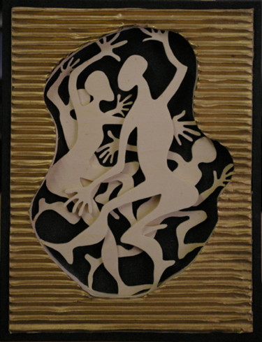 Scultura intitolato "IL SABBA 3D" da Narciso Dall Orto, Opera d'arte originale, Legno