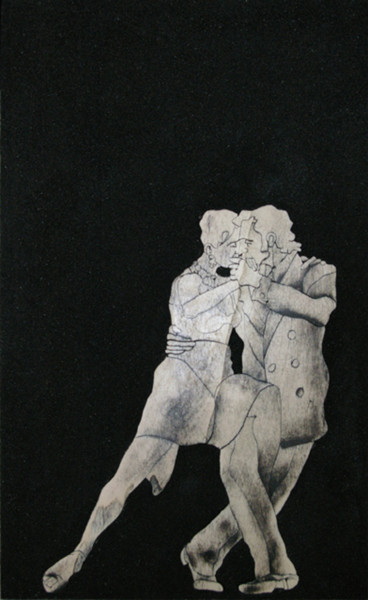 Scultura intitolato "TANGO NEGRO" da Narciso Dall Orto, Opera d'arte originale, Legno