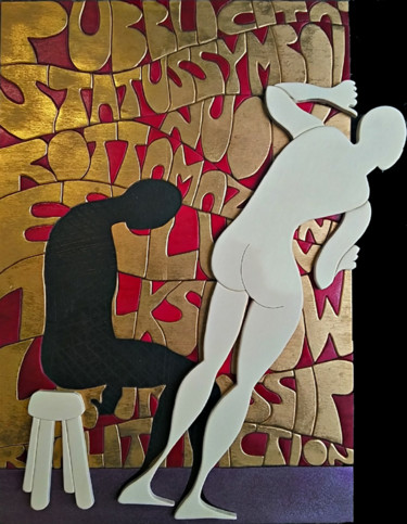 Γλυπτική με τίτλο "SPERANZA" από Narciso Dall Orto, Αυθεντικά έργα τέχνης, Ξύλο