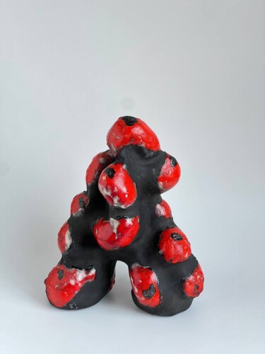 Skulptur mit dem Titel "LAVA EXPLOSION" von Nare Danielyan, Original-Kunstwerk, Keramik