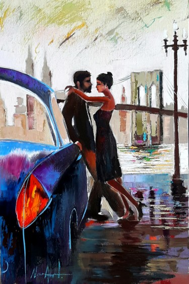 Pintura titulada "Love (40x60cm, oil/…" por Narek Jaghacpanyan, Obra de arte original, Oleo Montado en Bastidor de camilla d…