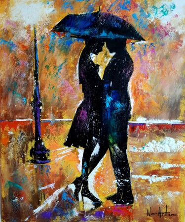 Картина под названием "Love (50x60cm, oil/…" - Narek Jaghacpanyan, Подлинное произведение искусства, Масло Установлен на Дер…