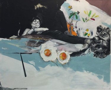 Pittura intitolato "Delicious Summer" da Narges Soleimanzadeh, Opera d'arte originale, Acrilico