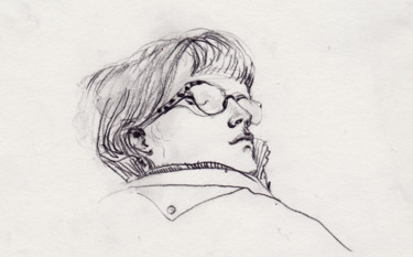 Drawing titled "Judith at siesta" by Narine Grigoryan, Original Artwork