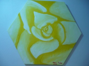 "yellow rose" başlıklı Tablo Naci Yeni̇Er tarafından, Orijinal sanat