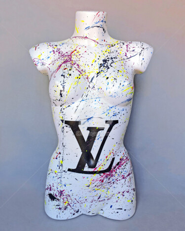Sculpture intitulée "Louis Vuitton Abstr…" par Na$H, Œuvre d'art originale, Acrylique