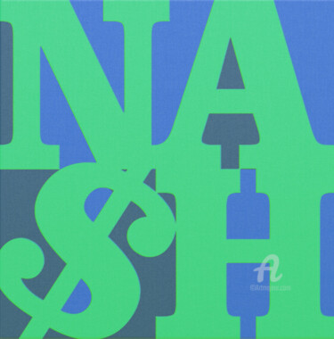 Картина под названием "NA$H [4]" - Na$H, Подлинное произведение искусства, Акрил Установлен на Деревянная рама для носилок