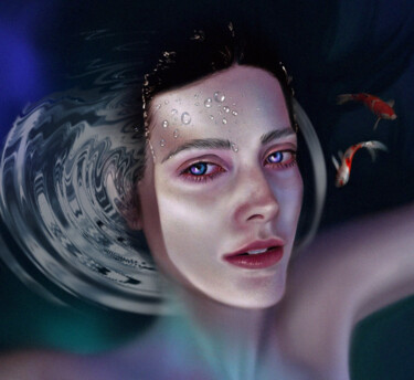 「Depth」というタイトルのデジタルアーツ Nastassia Karpenkovaによって, オリジナルのアートワーク, デジタル絵画