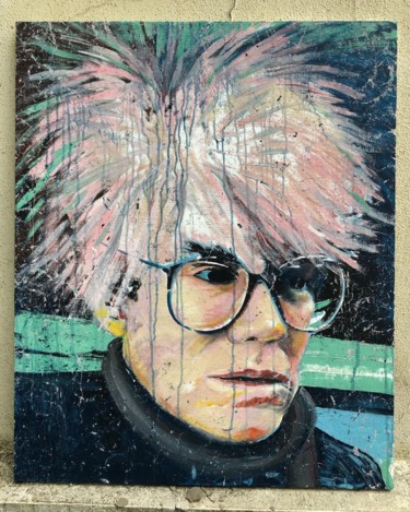 Картина под названием "Andy Warhole" - Александр Жуковский, Подлинное произведение искусства, Акрил