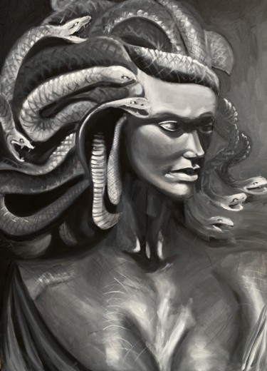 Goddess Keto Mother Gorgons, Painting by Rina Lazar